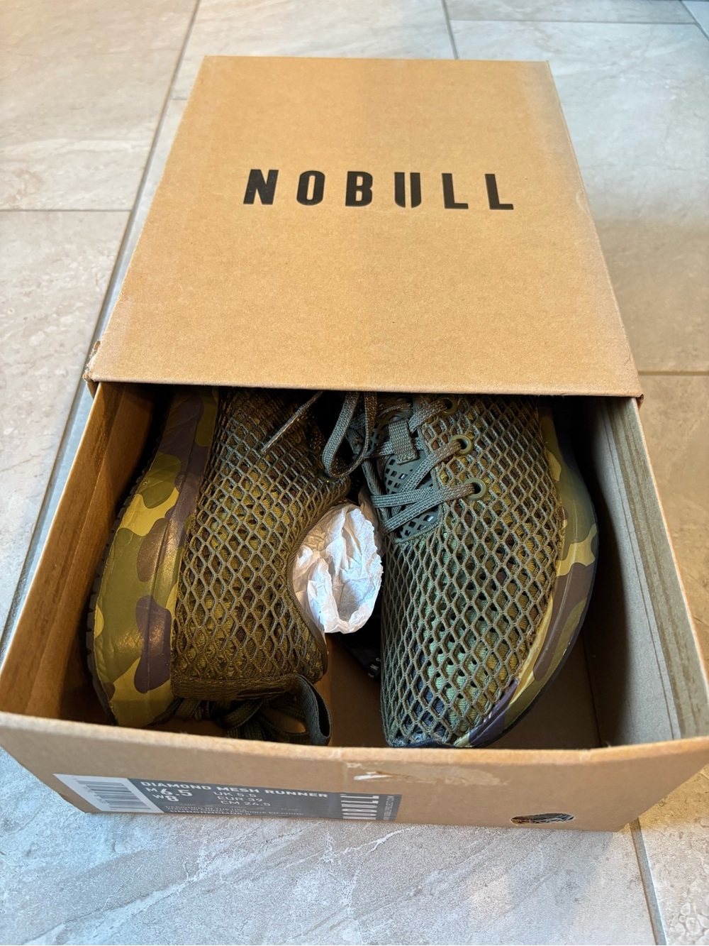 NOBULL Diamond Mesh Runner - Camo/Black (Men 6.5 / Women 8)